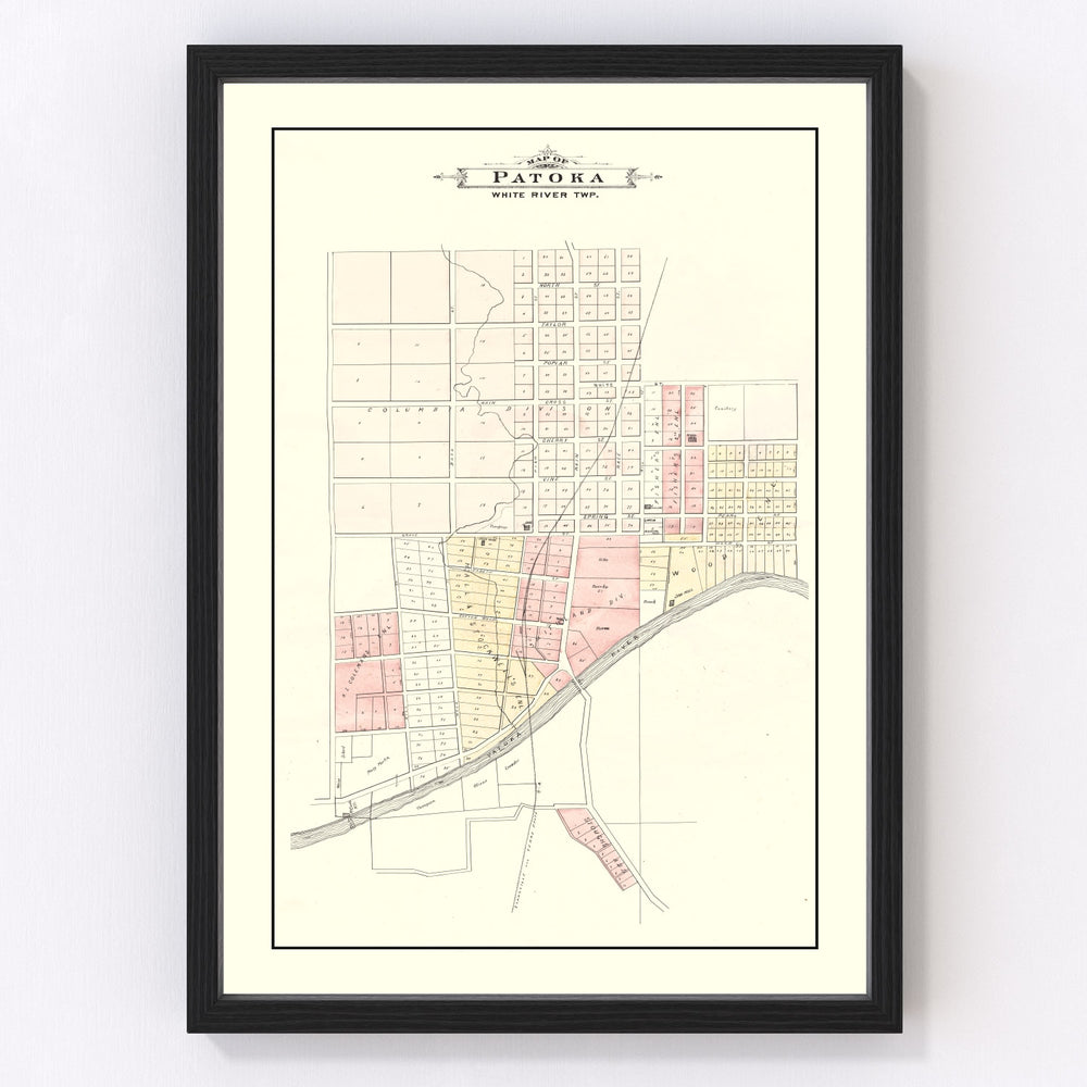 Patoka Vintage Map 1899