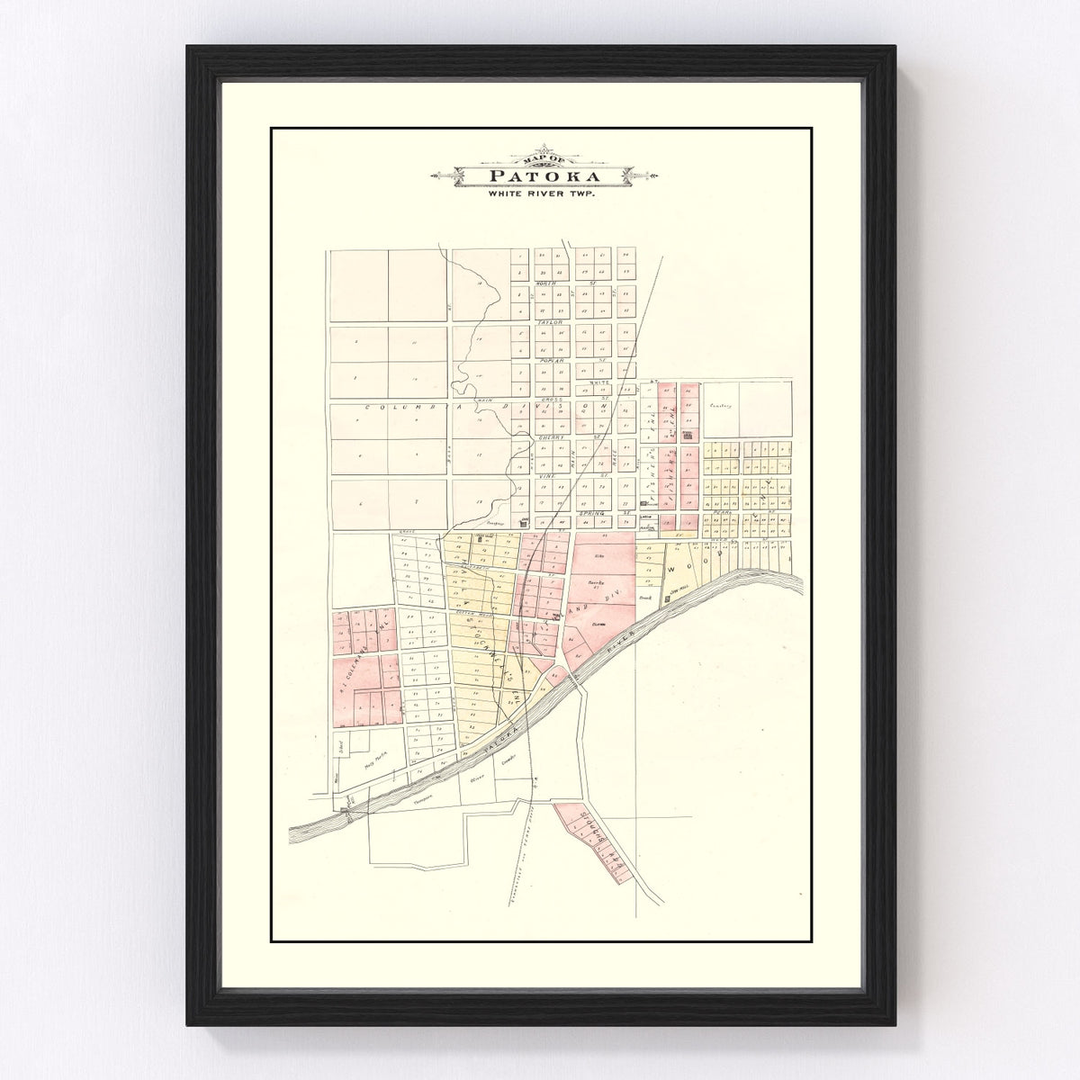 Patoka Vintage Map 1899