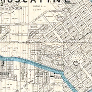 old Muscatine map