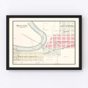 Moscow Vintage Map 1899