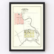 Barryton Vintage Map 1900