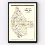 Monroe County Vintage Map 1901