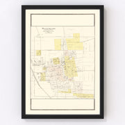 Waterloo Vintage Map 1901