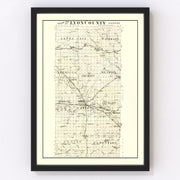 Lyon County Vintage Map 1901