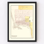 Frankfort Vintage Map 1901
