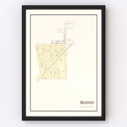 Benden Vintage Map 1901