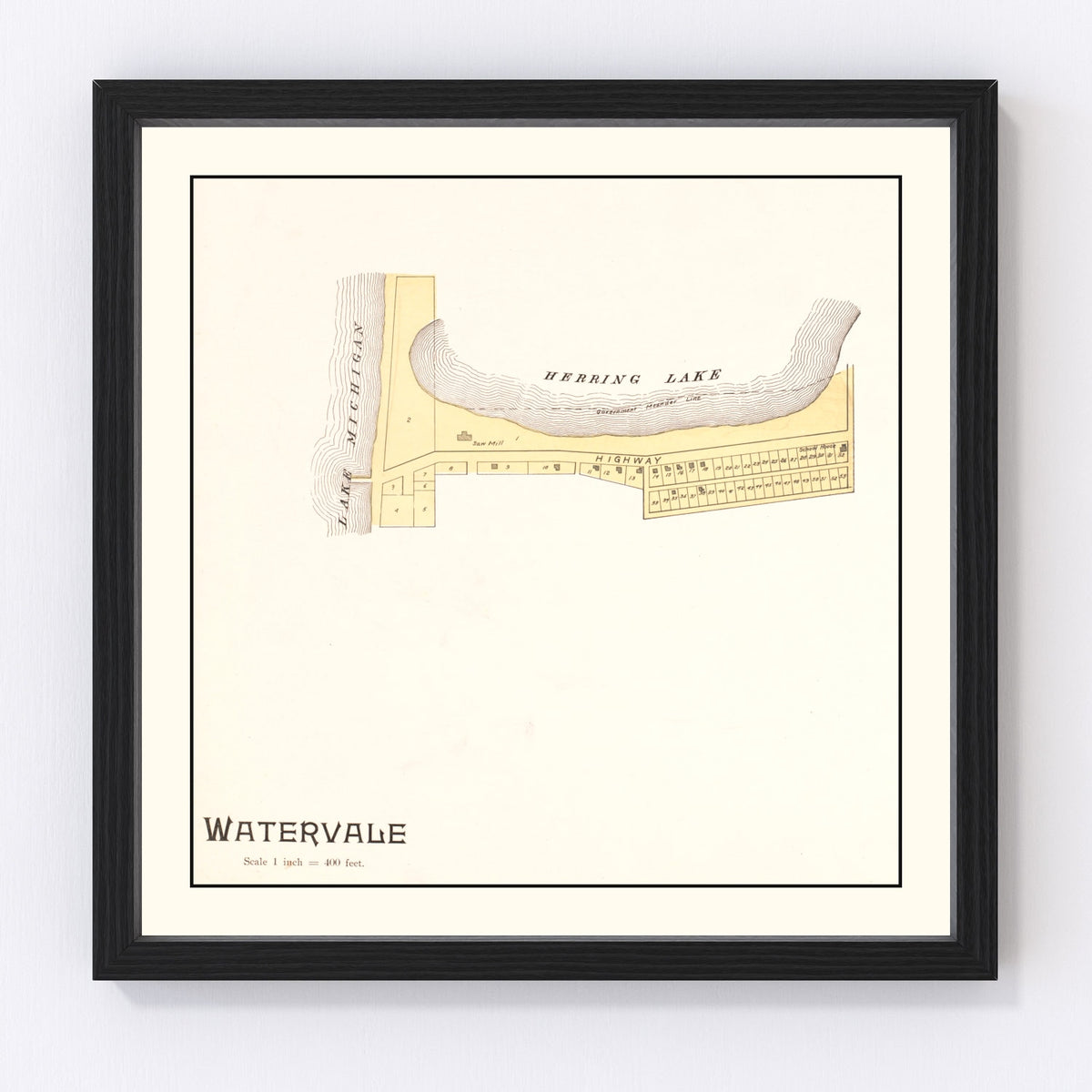 Watervale Vintage Map 1901