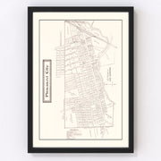 Pleasant Vintage Map 1902
