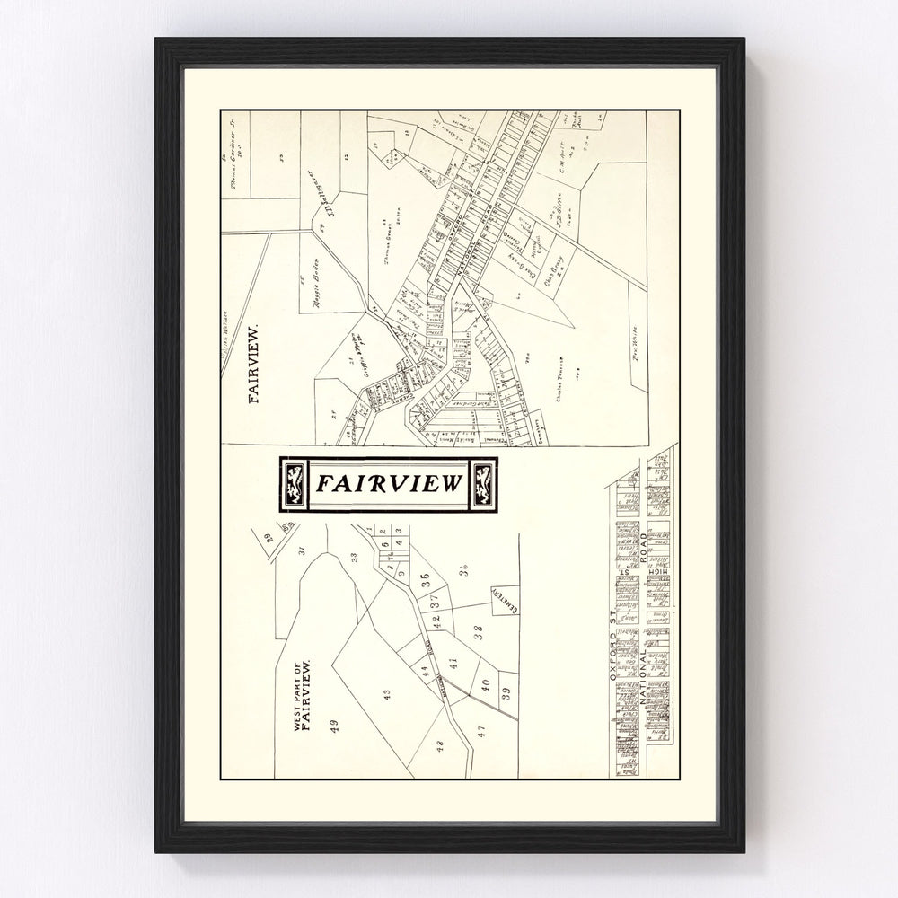 Fairview Vintage Map 1902