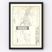 Fairview Vintage Map 1902
