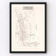 Cumberland Vintage Map 1902