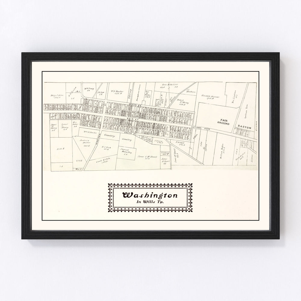 Washington Vintage Map 1902