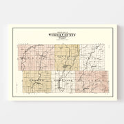 map of Worth County