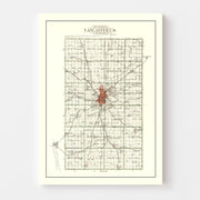 map of Lancaster Cou