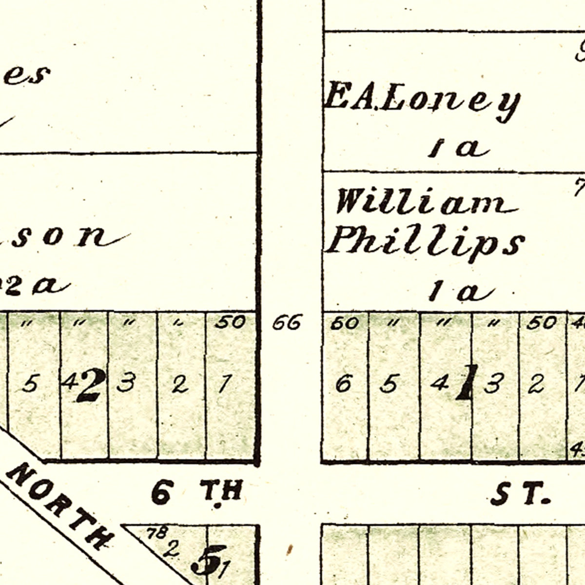 Restored historic details from the 1903 city map of Panama, Nebraska