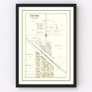 Panama Vintage Map 1903