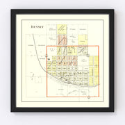 Bennet Vintage Map 1903