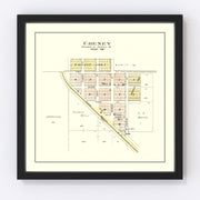 Cheney Vintage Map 1903