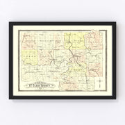 Saint Clair County Vintage Map 1903