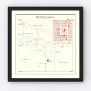 Montevallo Vintage Map 1903
