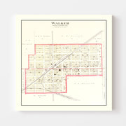 map of Walker