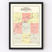 Kendall County Vintage Map 1903