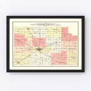 Clinton County Vintage Map 1903