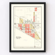 Mulberry Vintage Map 1903