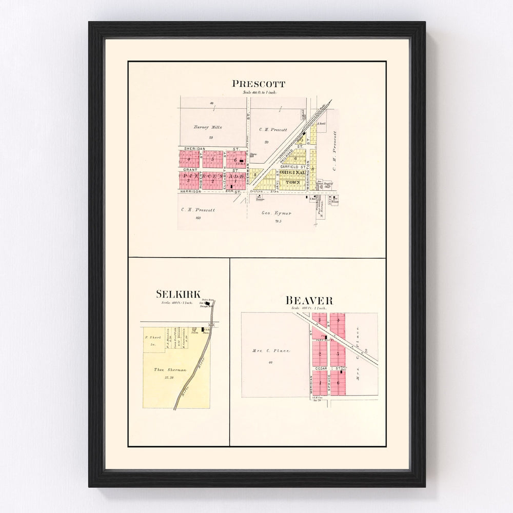 West Branch Vintage Map 1903