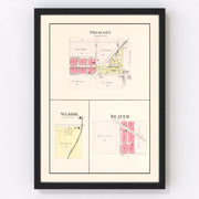 West Branch Vintage Map 1903
