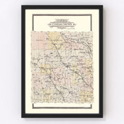 Custer County Vintage Map 1904