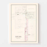 Vintage Map of Lone Jack, Missouri 1904