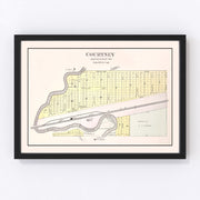 Courtney Vintage Map 1904