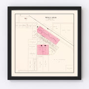 Willard Vintage Map 1904