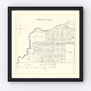 Grover Hill Vintage Map 1905