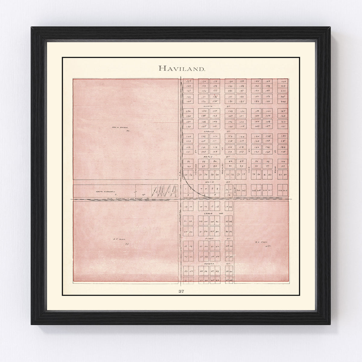 Haviland Vintage Map 1905