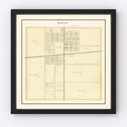 Latty Vintage Map 1905