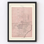 Payne Vintage Map 1905