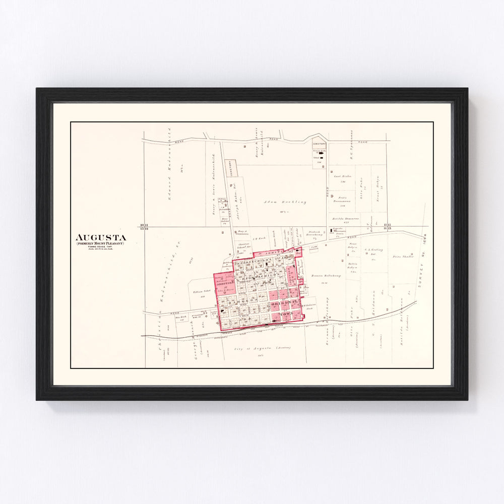 Augusta Vintage Map 1905