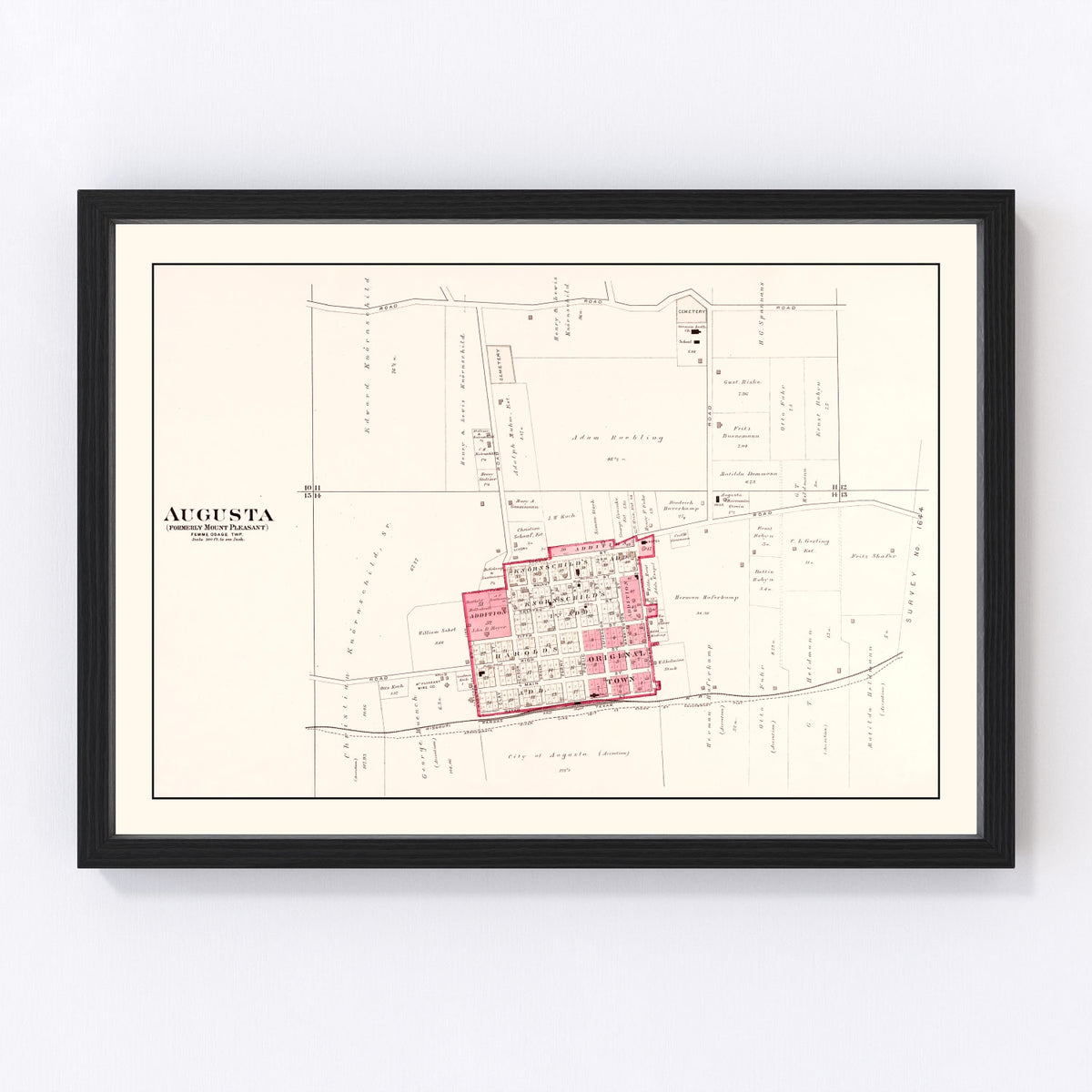 Augusta Vintage Map 1905