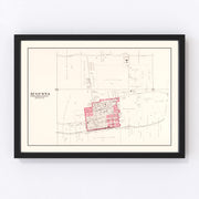 Augusta Vintage Map 1905