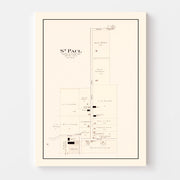 map of Saint Paul
