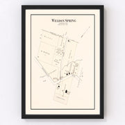 Weldon Spring Vintage Map 1905
