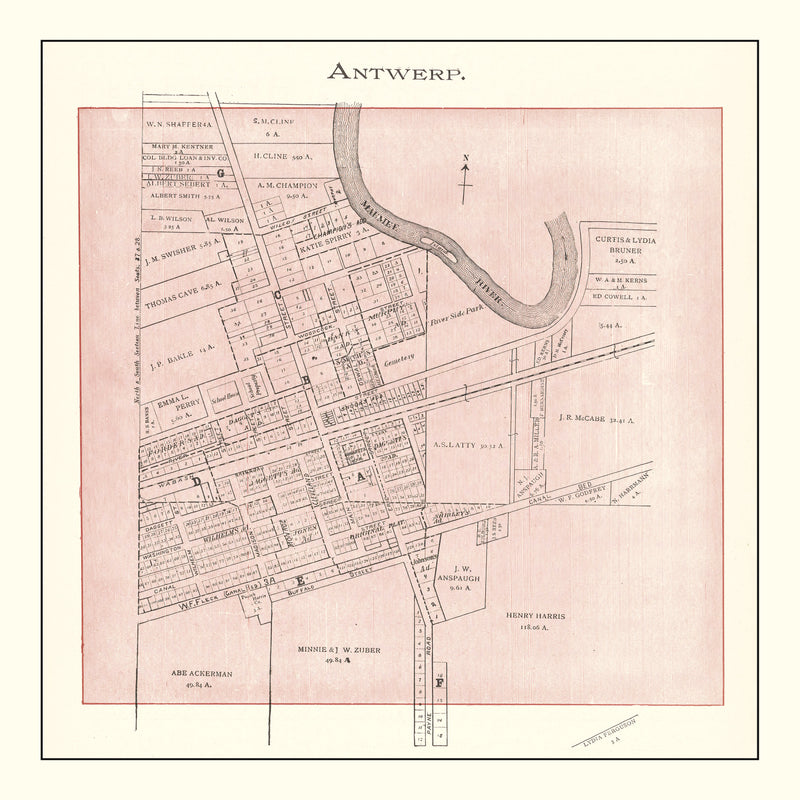Size comparison using Vintage Map of Ida County, Iowa 1906