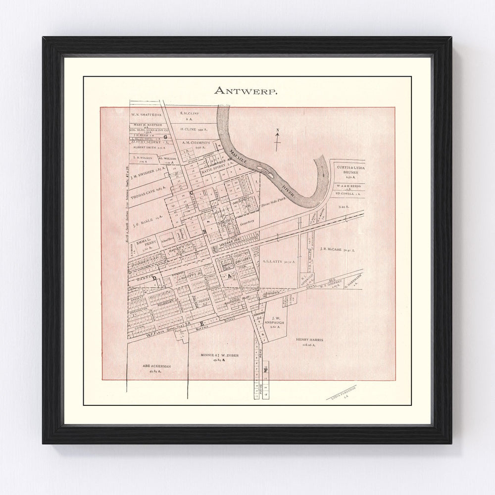 Ida County Vintage Map 1906
