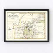 Ida Grove Vintage Map 1906