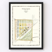 Battle Creek Vintage Map 1906