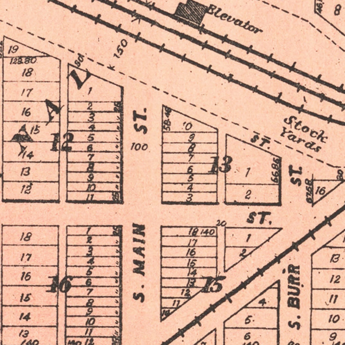 Restored historic details from the 1906 county map of Waushara County, Wisconsin
