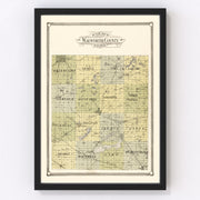 Walworth County Vintage Map 1907