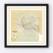 Sharon Vintage Map 1907